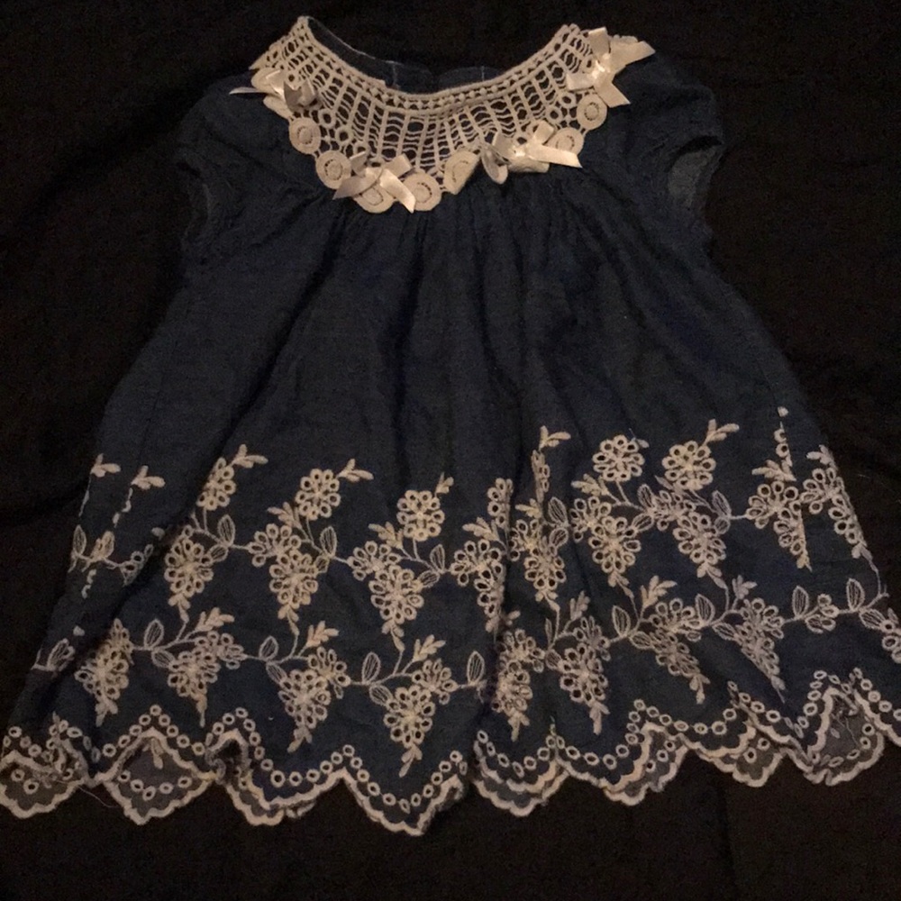 Girls beautiful blue dress